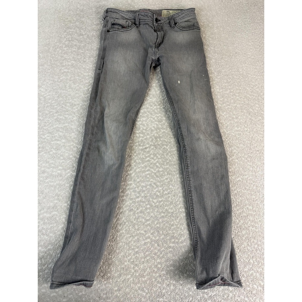 Diesel Thommer-C Jeans‎ Mens 29x32 Gray Slim Skinny Stretch Denim Medium Wash